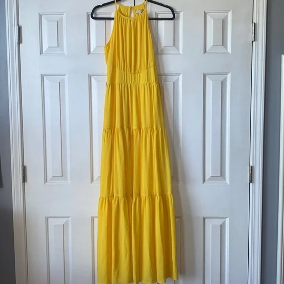 self portrait yellow dress Yellow Crochet Lace Midi Dress